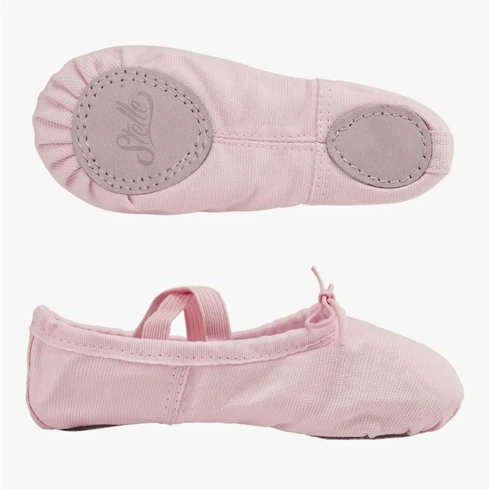 Kids Canvas Pink Ballet Shoes